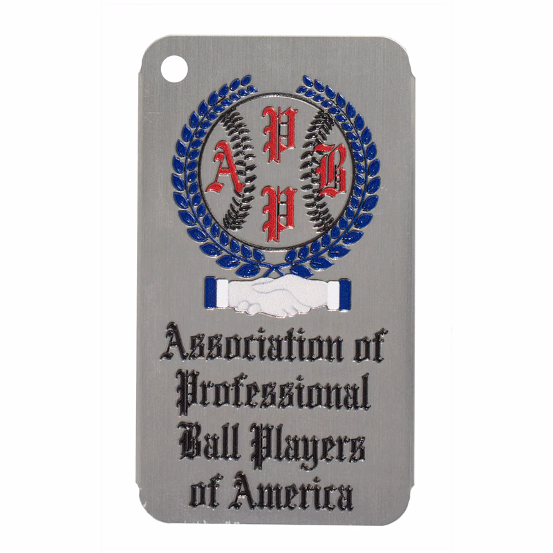 Texture Tone® Aluminum Rectangle Luggage Tag