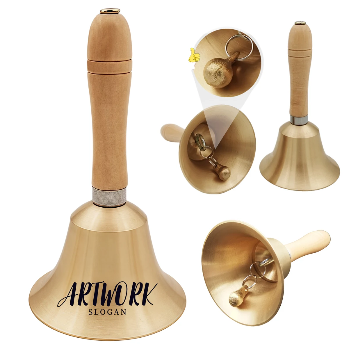 Extra Loud Solid Brass Call Bell 1