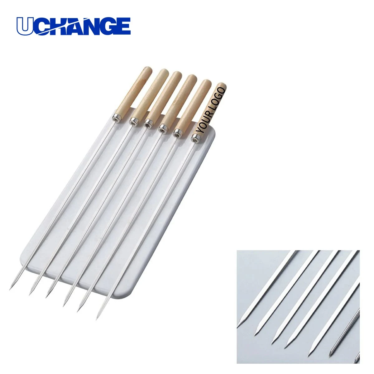 Stainless Steel Barbecue Skewer Tool 1