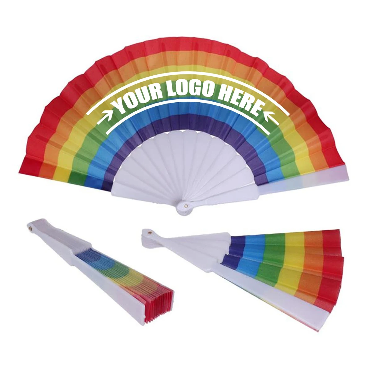 Rainbow Foldable Fans 1