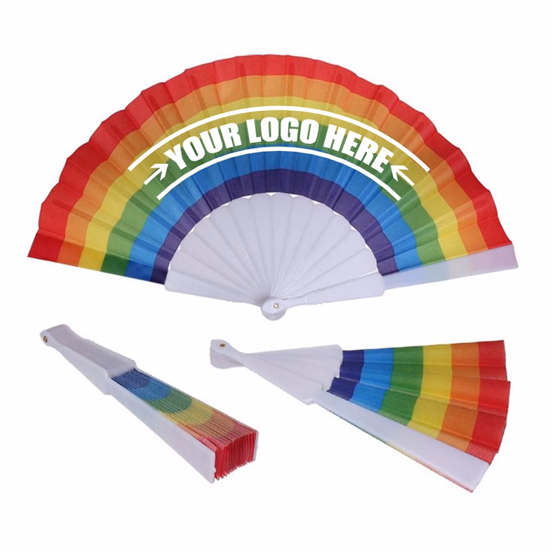 Rainbow Foldable Fans