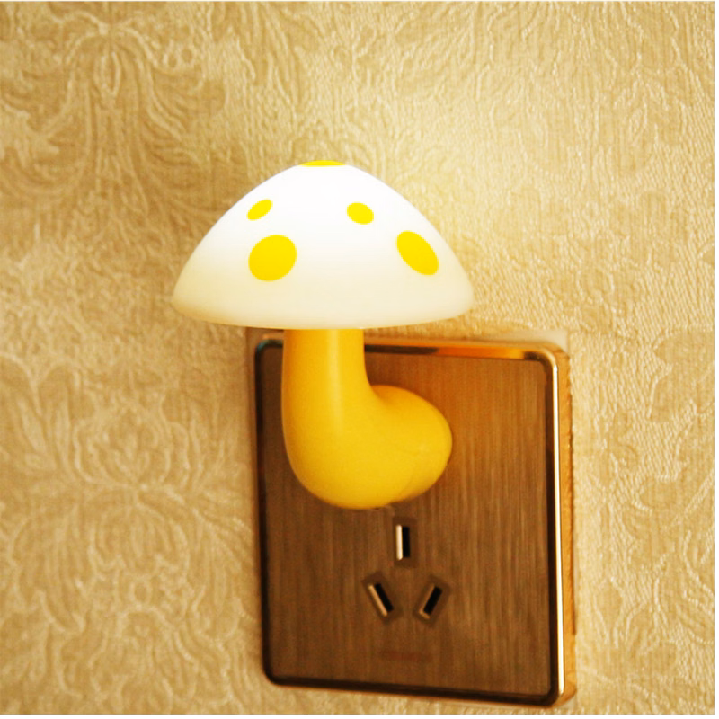 LED Night Light Plug in Lamp Mushroom