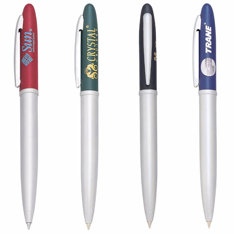 Kant Twist Action Pens with Silver Accents