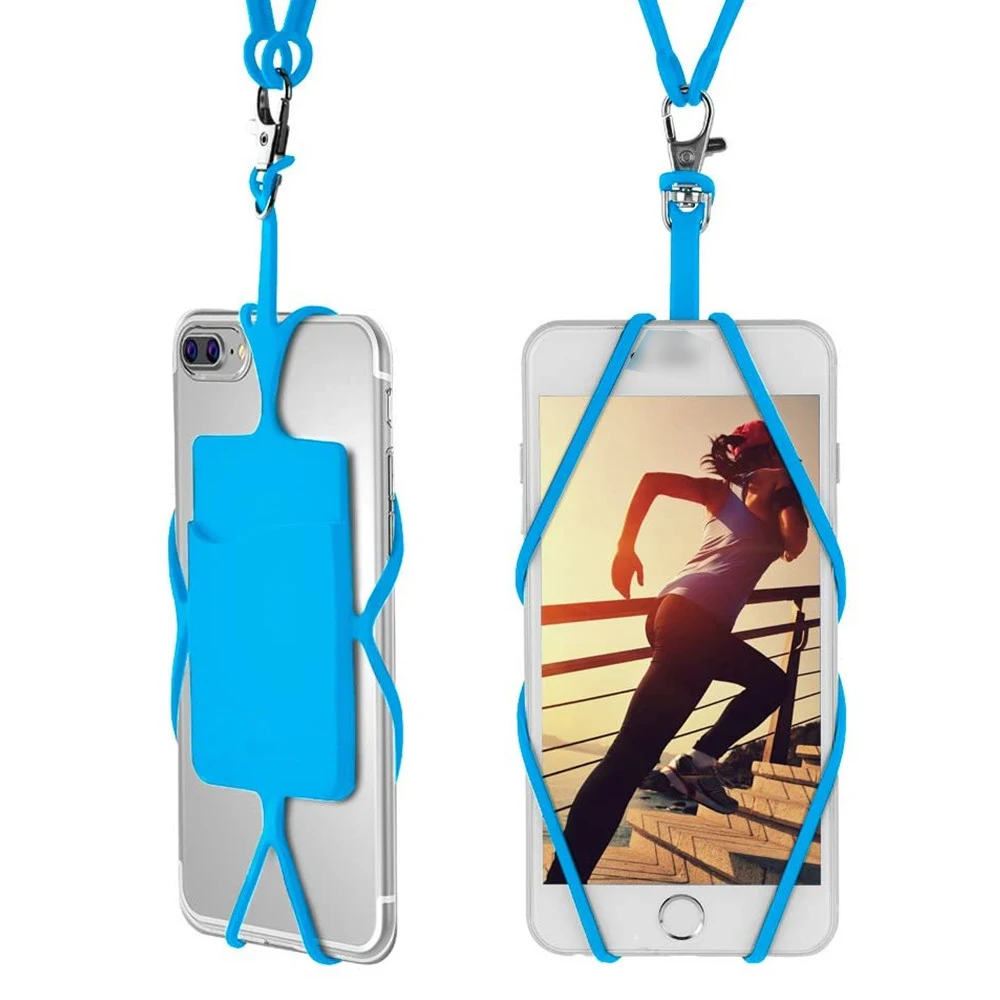 Phone Strap Neck Lanyard Holder Cover with Card Slot Smart Catch 1
