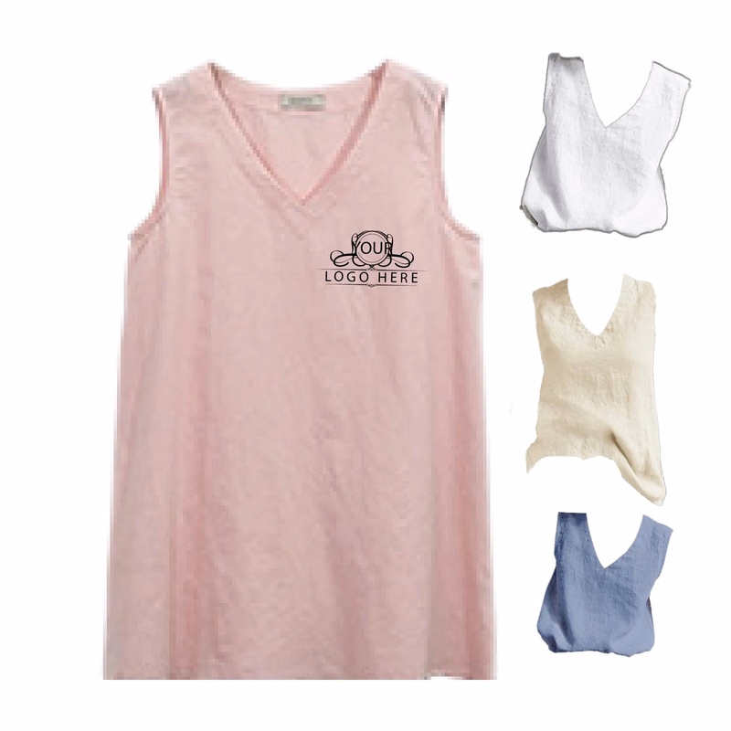 Women's Summer Sleeveless Tunic Casual T-Shirt