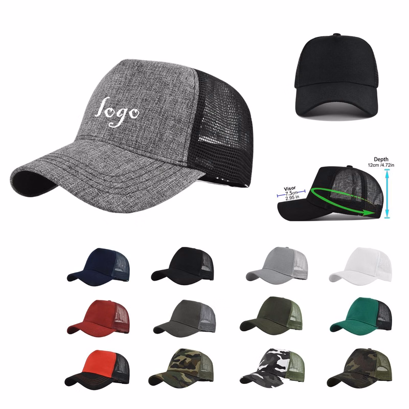 MOQ50 Hard Top Mesh Trucker Cap 5 Panels