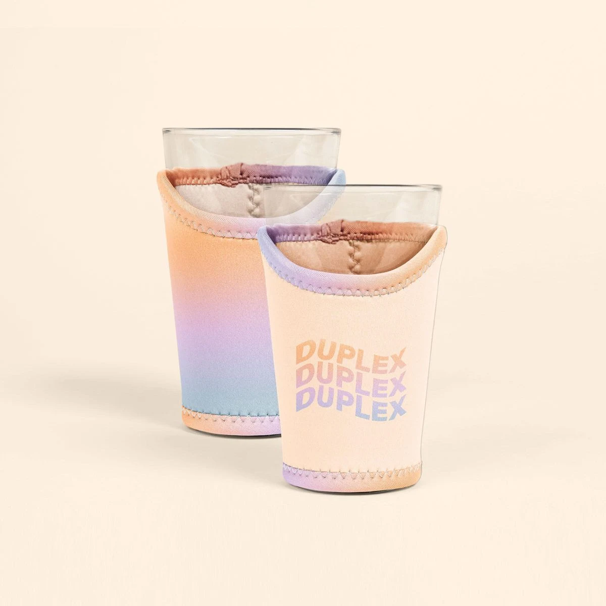 STACIA DELUXE PINT GLASS SLEEVE - 4CP DUPLEX 1