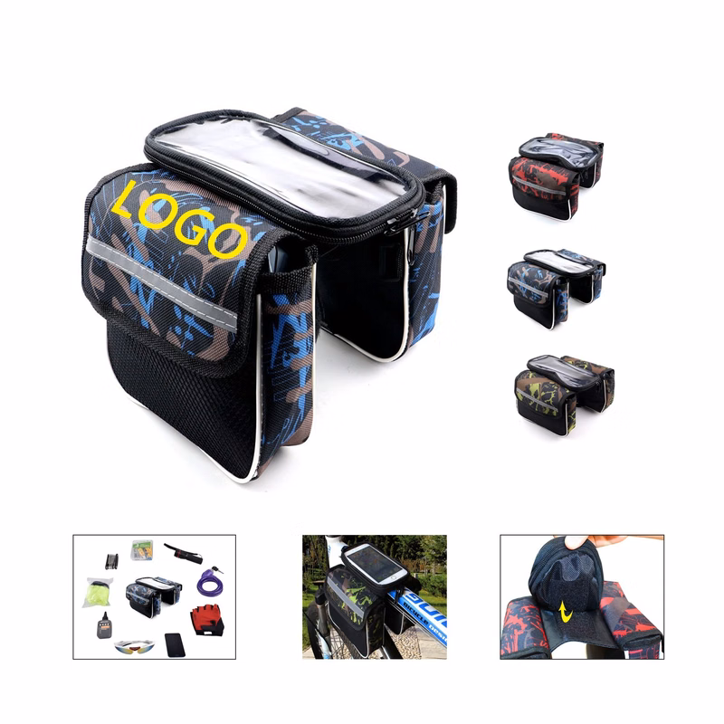 Bicycle Front Beam Saddle Bag Touch Screen Mobile Phone Bag