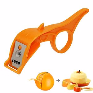 2 IN 1 Stainless Steel Fruit & Vegetable Peeler with Ring Holding Design