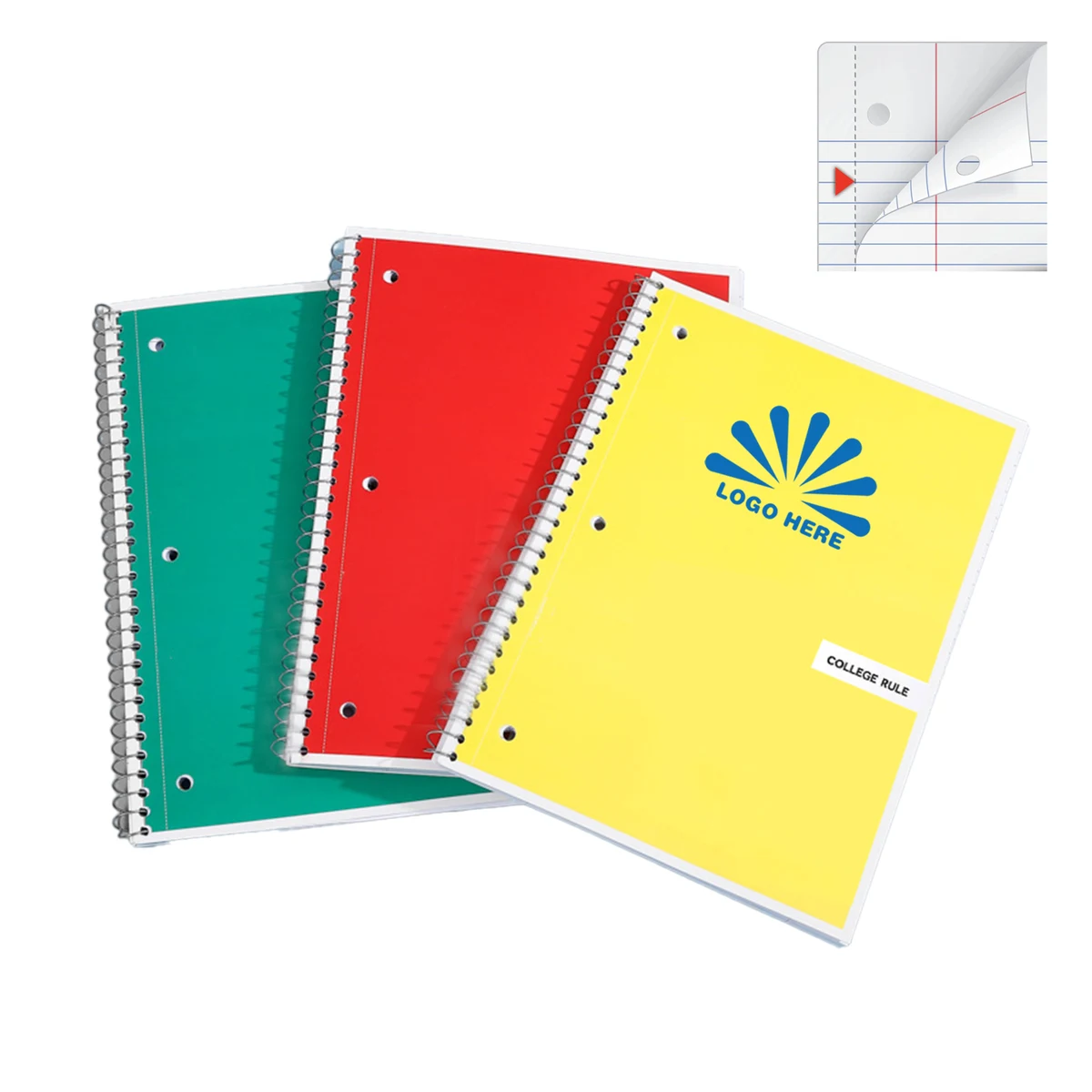 Detachable College Ruled Spiral Notebook 1