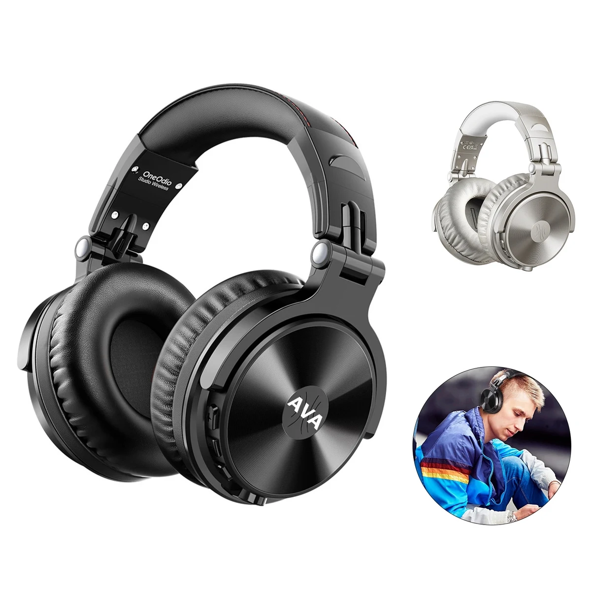 Wireless Bluetooth Monitoring Dual Stereo Wired Headphones 1