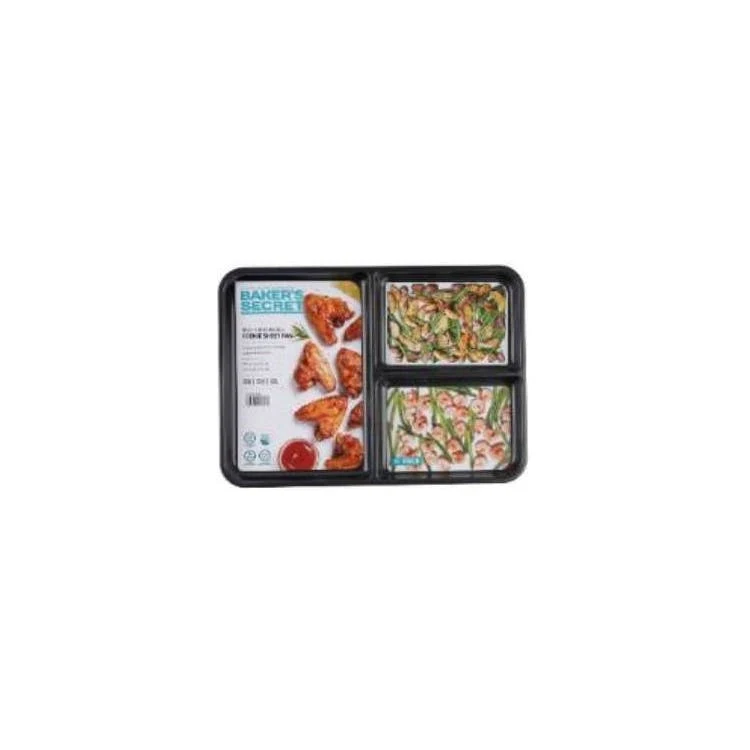 Baker's Secret 3-Section Cookie Sheets 1
