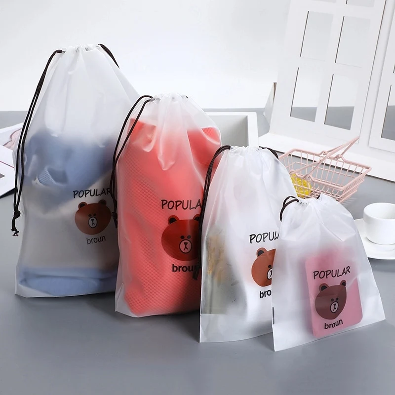 Translucent PEVA Drawstring Bag 1