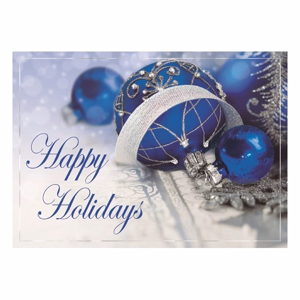 Starlight Sapphire Holiday Greeting Card