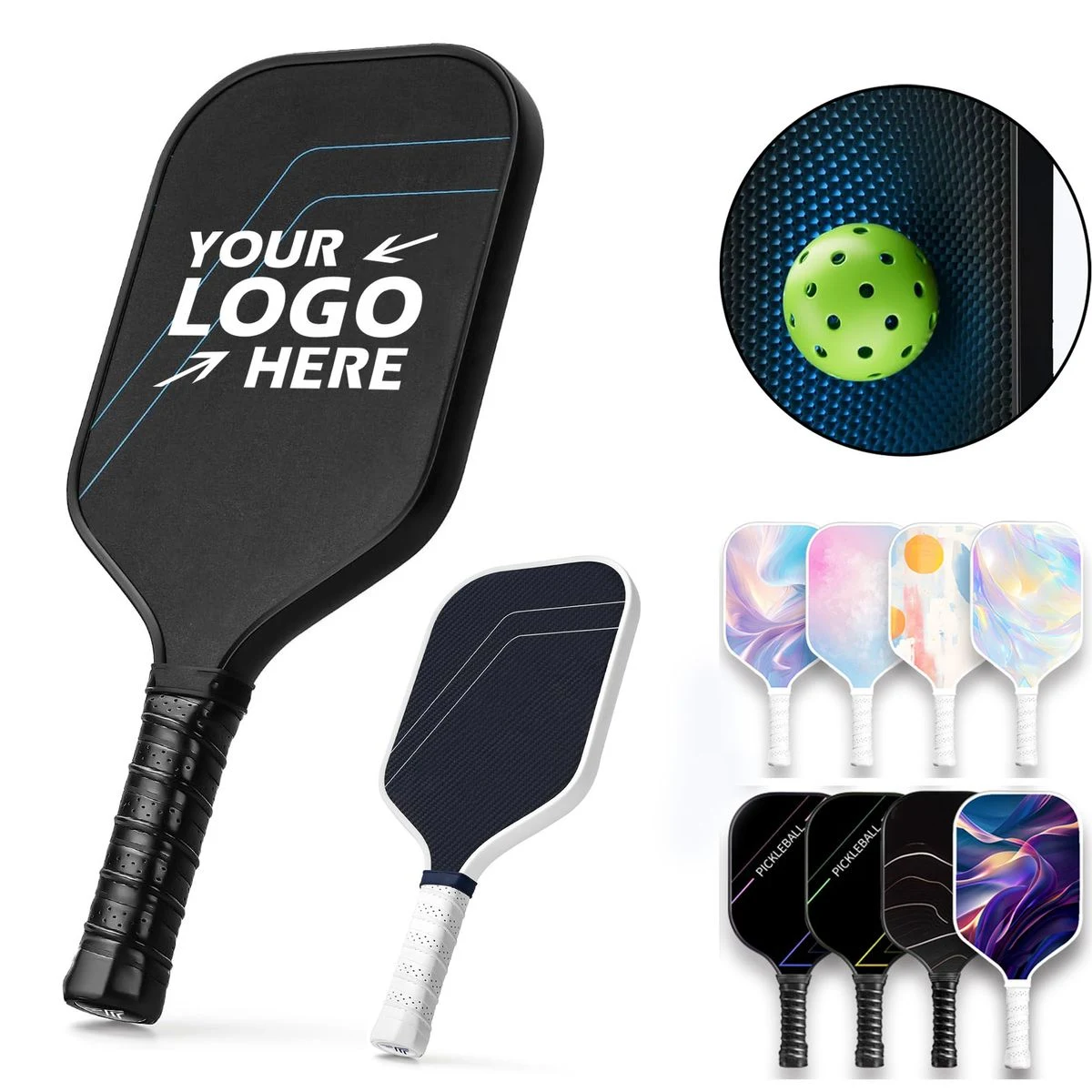 Single Premium Custom Carbon Fiber Pickleball Paddle 1