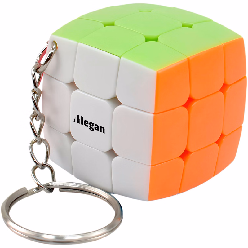 Mini Plastic Cube Keychain