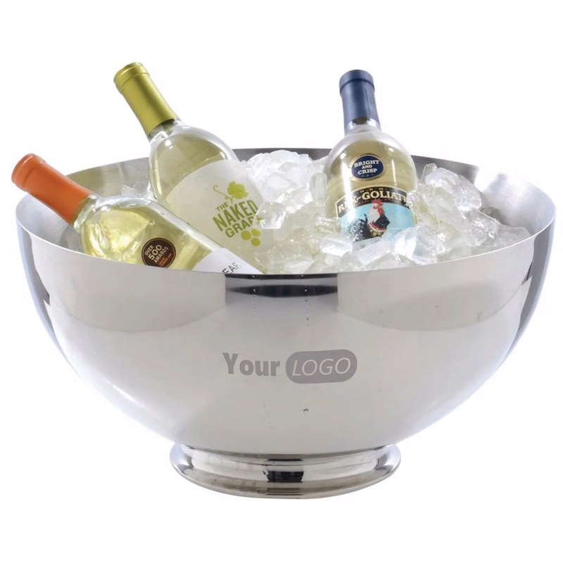 Punch Bowl 7L Double Wall Design 17" Dia. Stainless Steel