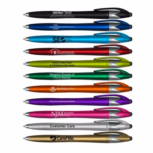 iWriter Twist Stylus & Pen Combo - Black Writing Ink