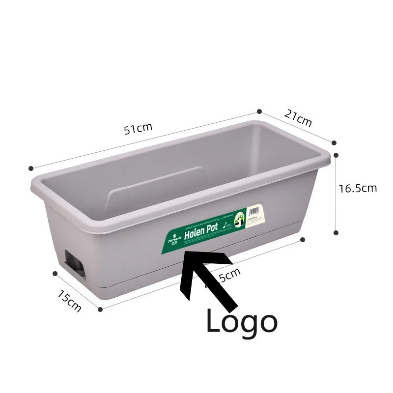 Plastic Rectangular Vegetable Plant Bowl 1