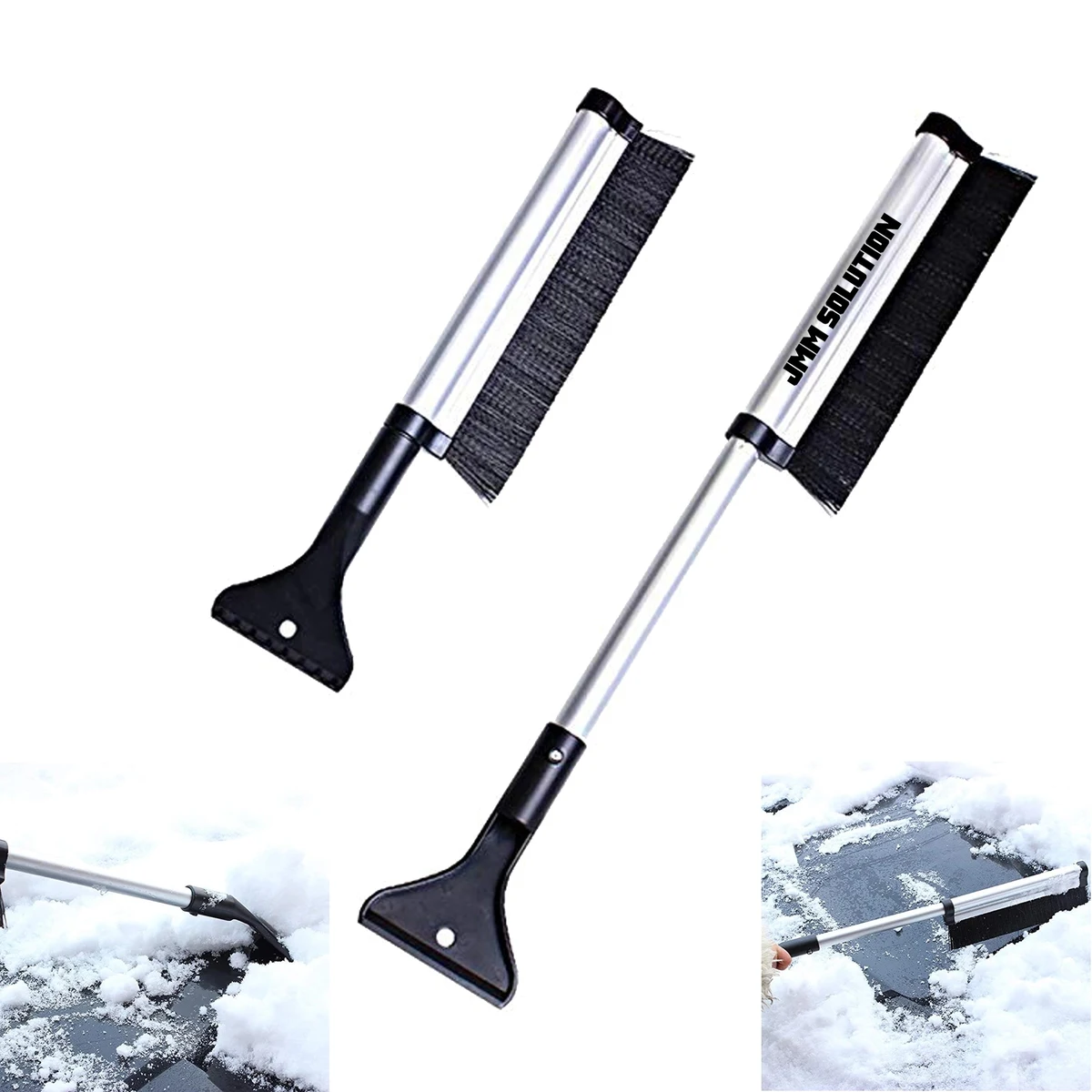 Extendable Telescoping Snow Brush Ice Scraper for Car 1
