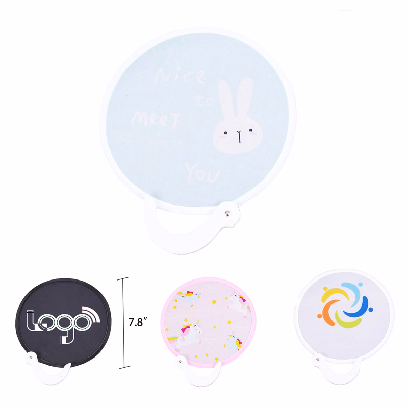 Shrink Portable Folding Cloth Round Fan