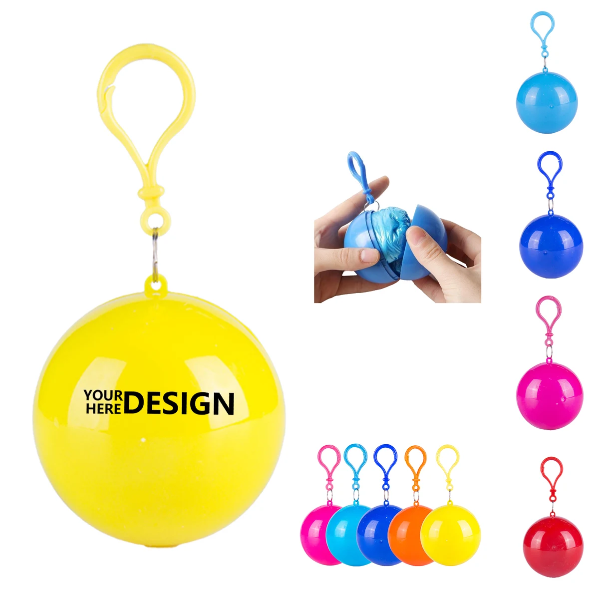 Compact Disposable Raincoat Sphere 1