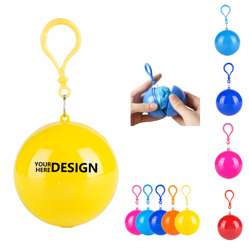 Compact Disposable Raincoat Sphere
