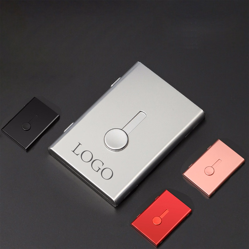 push-up Aluminum Business Card Holder