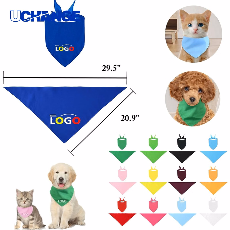 Pet Solid Polyester Bib Scarf
