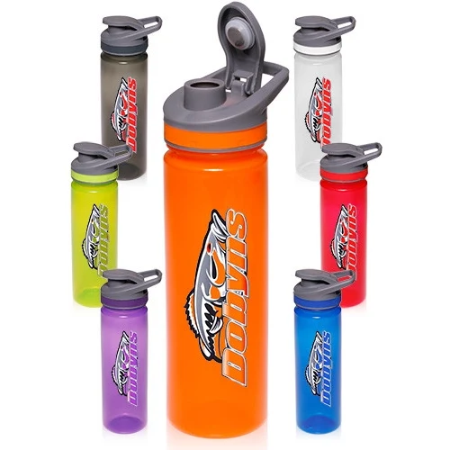 22 oz Flip Top Plastic Sports Bottle 1