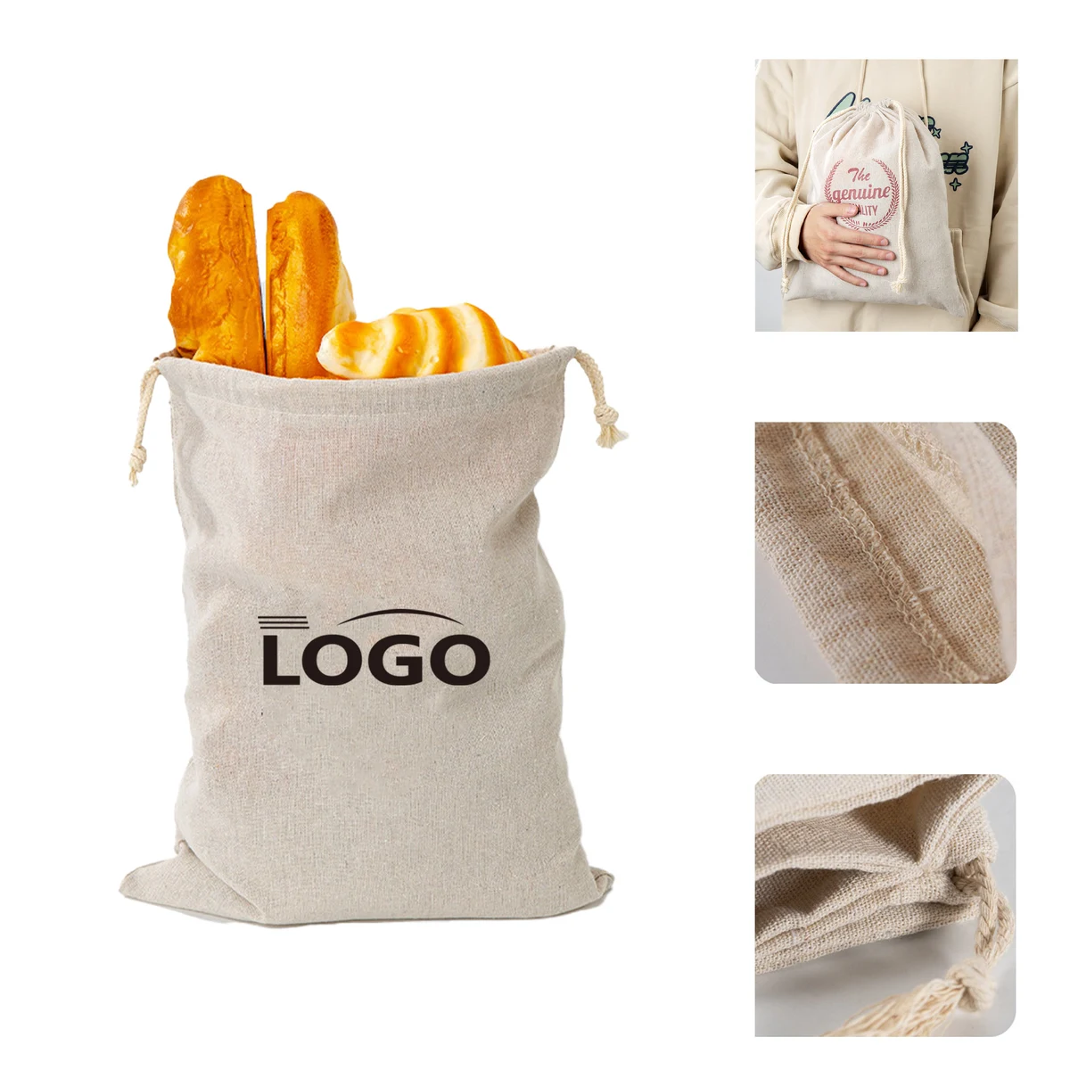 MOQ 20 pcs Cotton Drawstring Bag 1