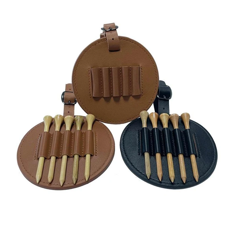 Premium Leatherette Golf Tee Holder Pouch 1
