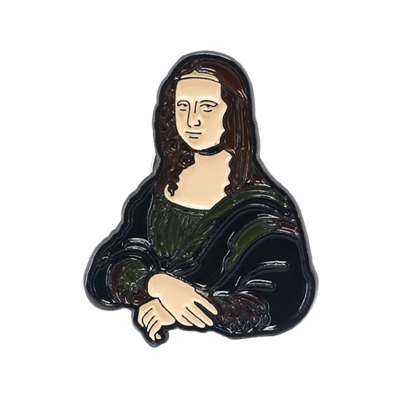Mona Lisa Souvenir Badge Lapel Pin 1
