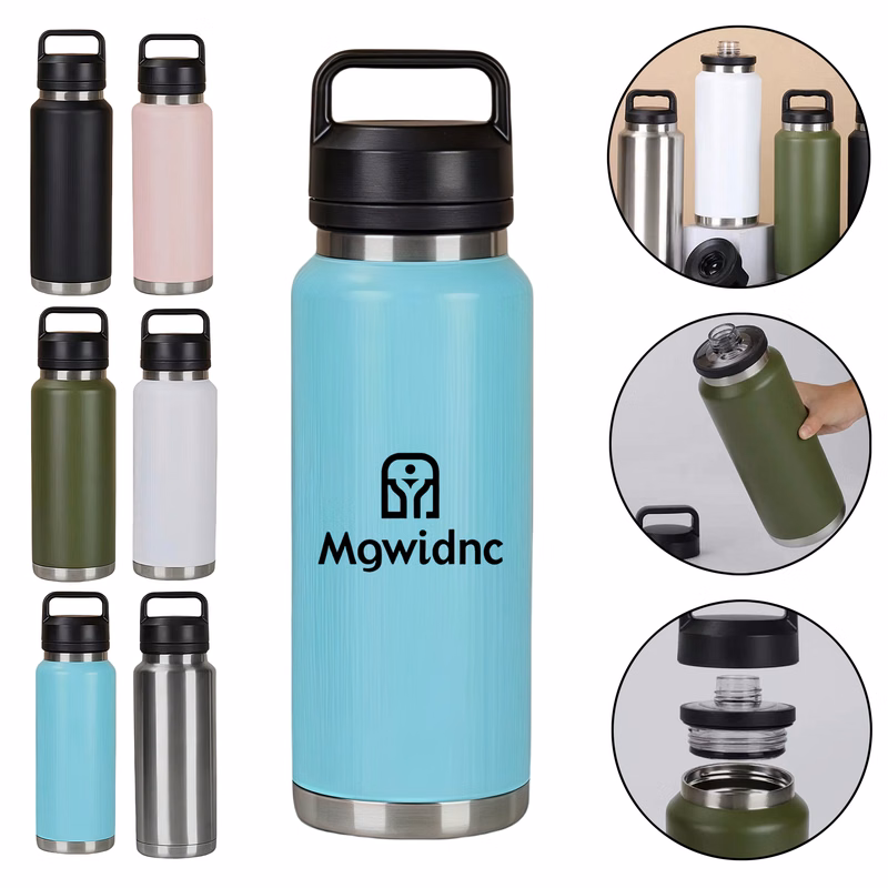 304 Stainless Steel Insulated Water Bottle with Detachable Handle