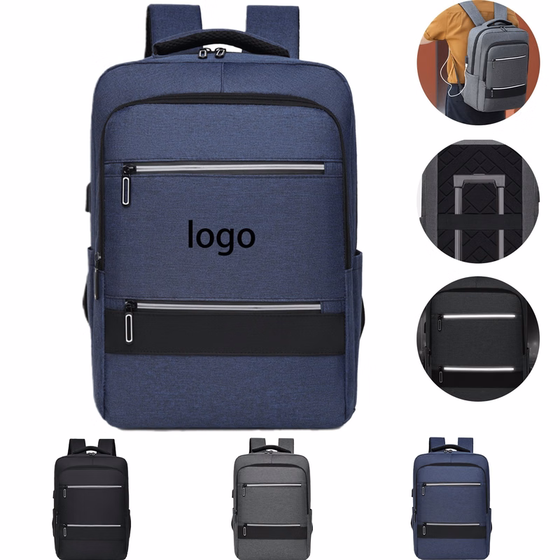 Business Backpack with Reflective Strip
