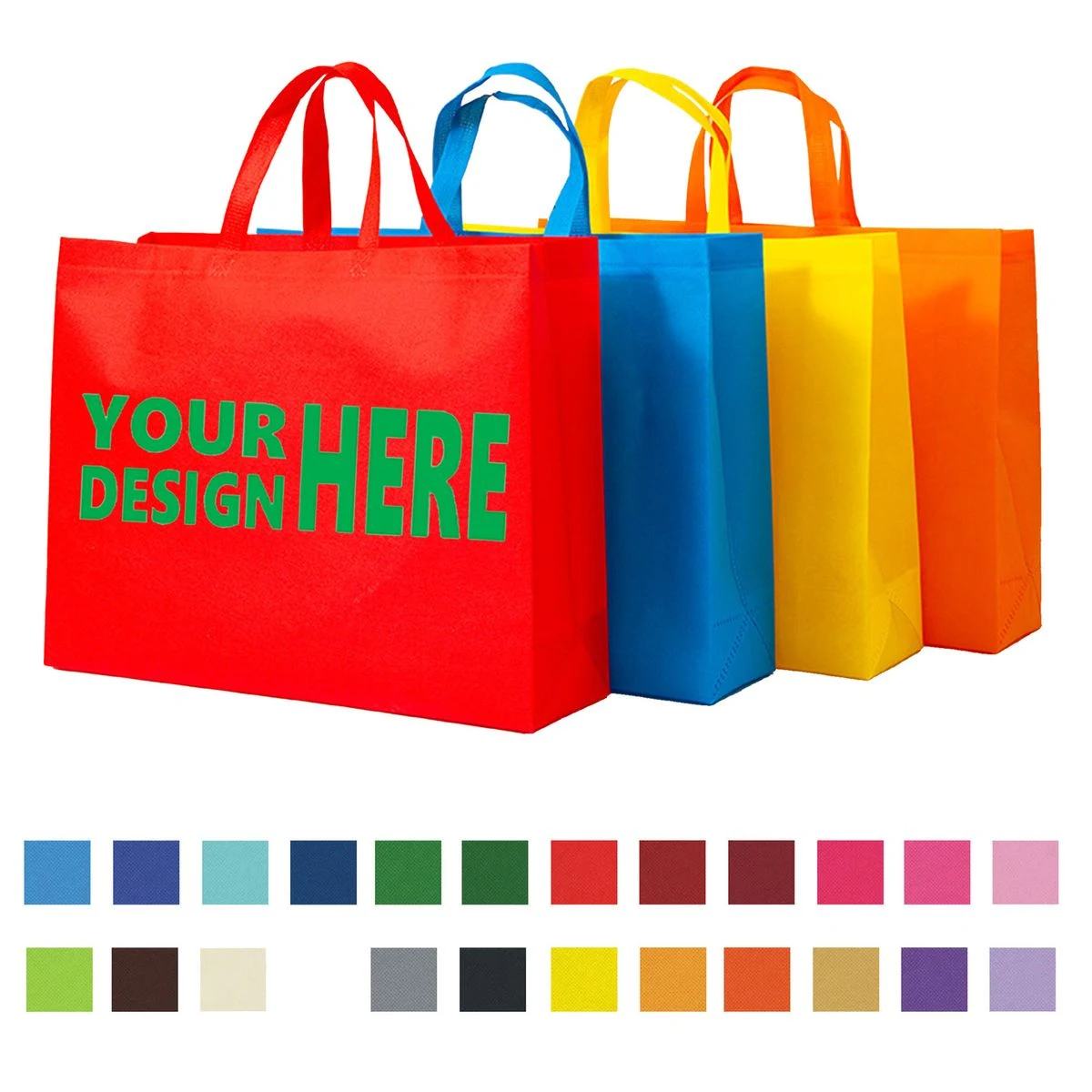 Printed Promotional Reusable Shopping Nonwoven Bag 1