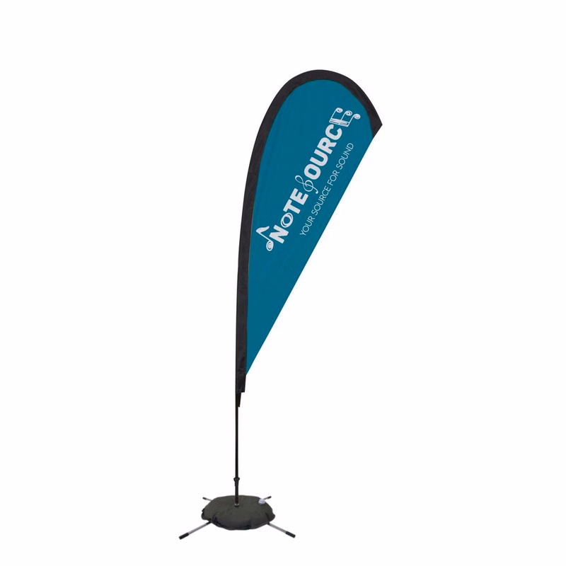 8' Elite Teardrop Nylon Sail Sign Kit (Single-Sided with Scissor Base)
