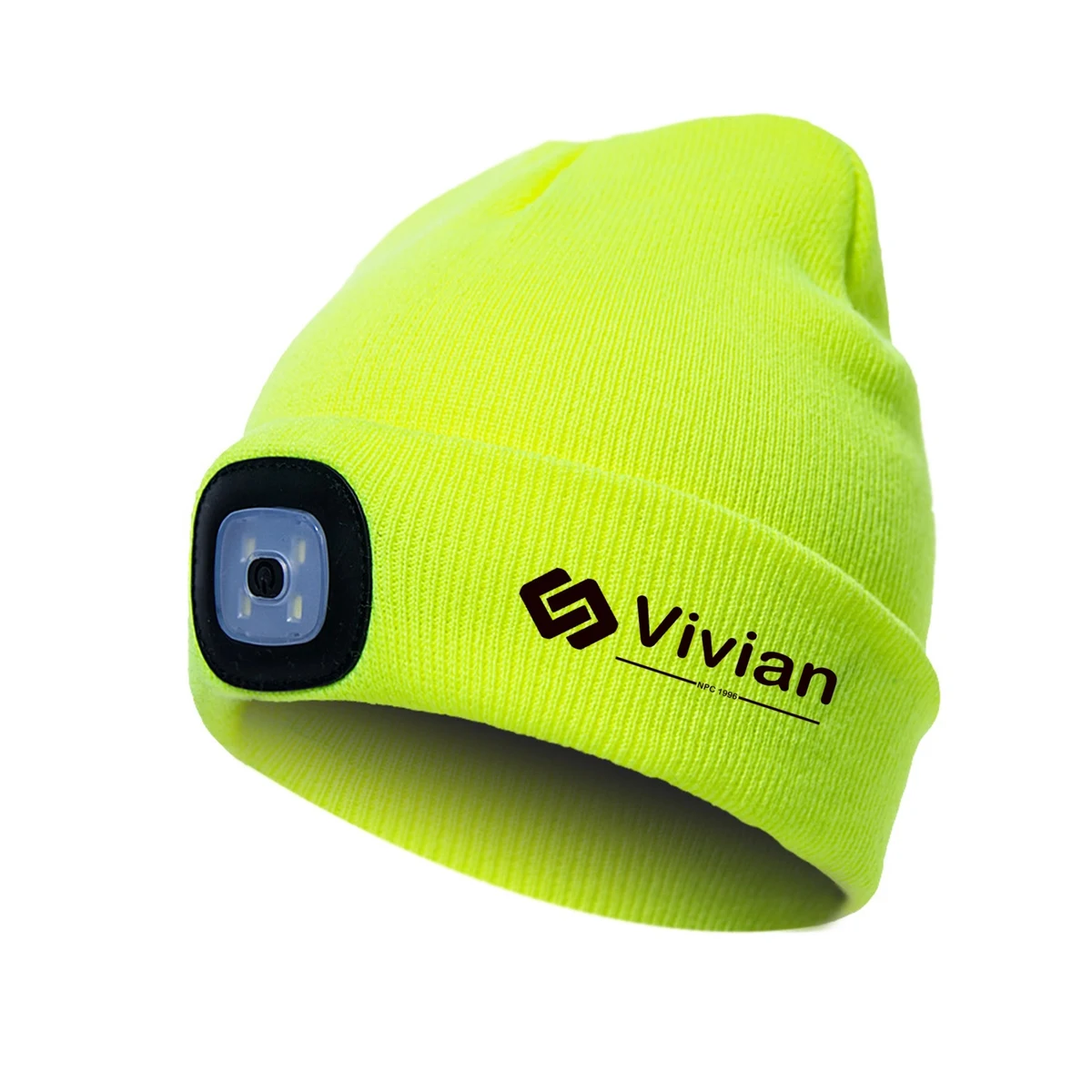 USB Rechargeable LED Acrylic Beanie Hat 1
