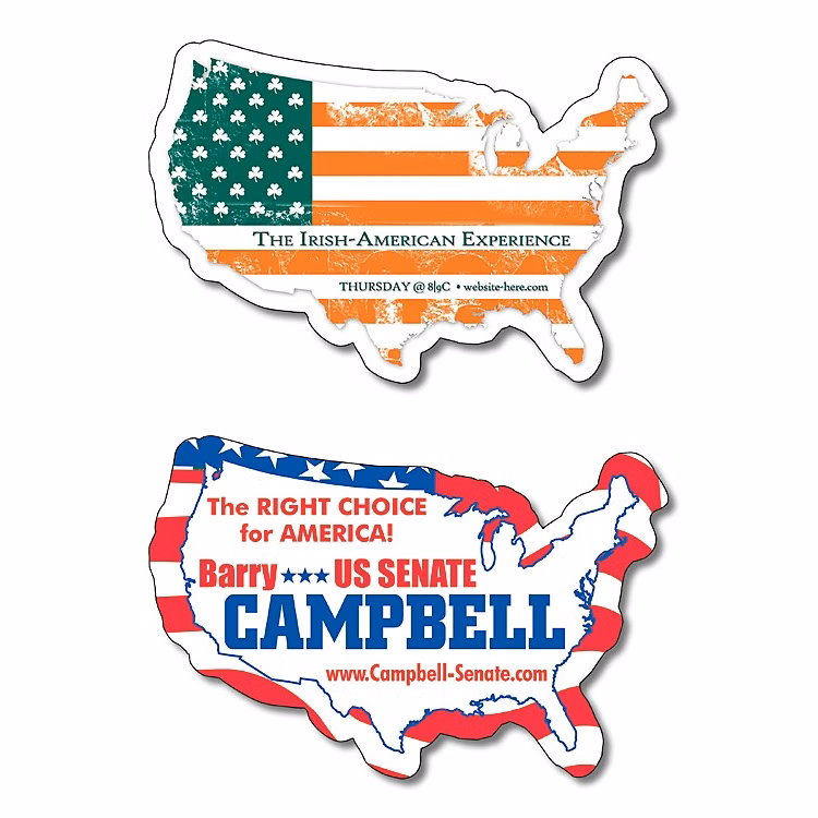 United States Shape Magnet - 3.5x2.34 - 20 mil.