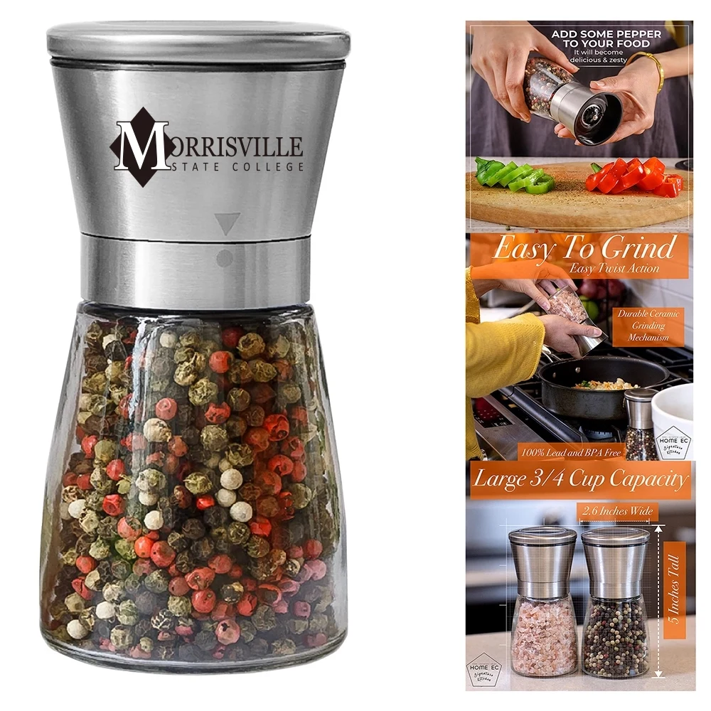 Premium Stainless Steel Salt or Pepper Grinder 1