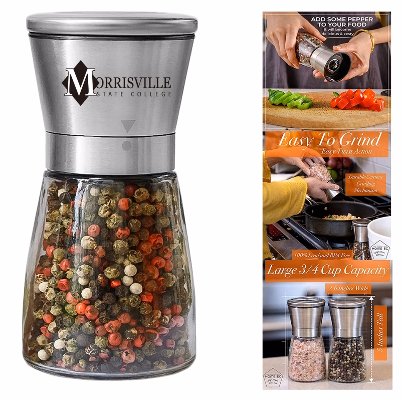 Premium Stainless Steel Salt or Pepper Grinder