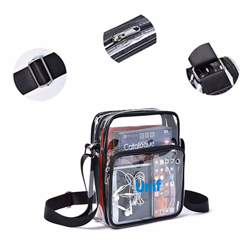 PVC Crossbody Bag with Strap