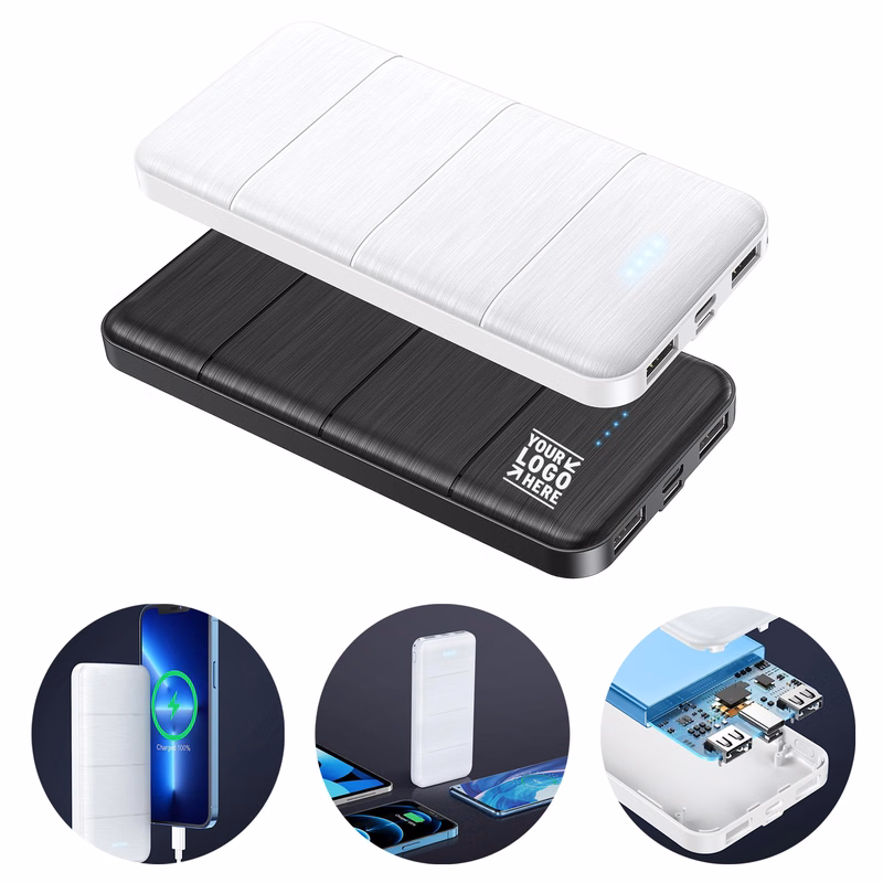 15000mAh 2 USB Fast Charging Output 5V3.1A Portable Charger Power Bank