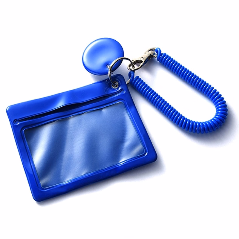 Vinyl Wrist Coil ID Card Holder