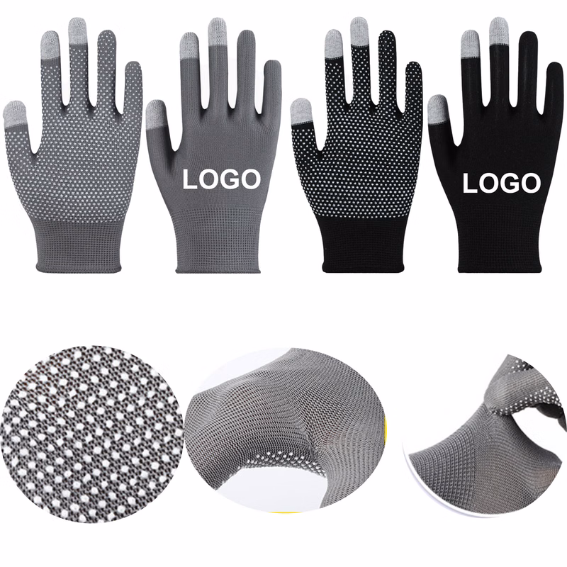 Compact Touchscreen Anti-Slip Winter Nylon Glue-On Gloves