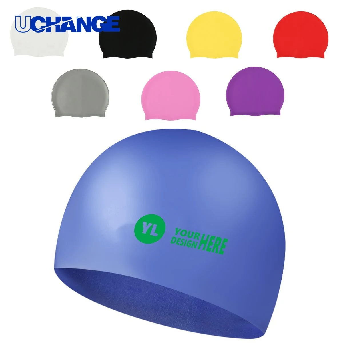 High Elasticity Waterproof Silicone Swimming Cap 1
