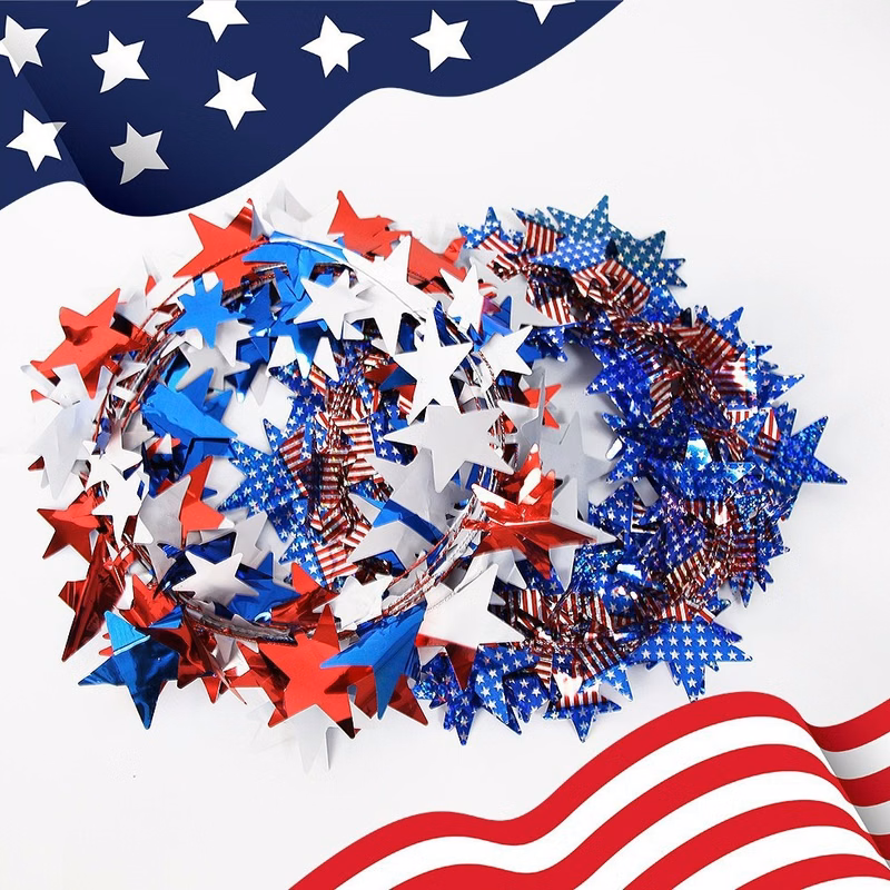 Patriotic Independence Day Wreath Ornaments