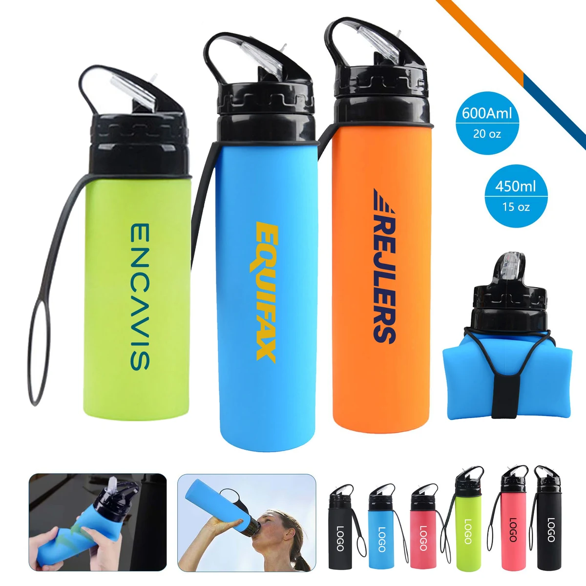Taron Collapsible Water Bottle 1