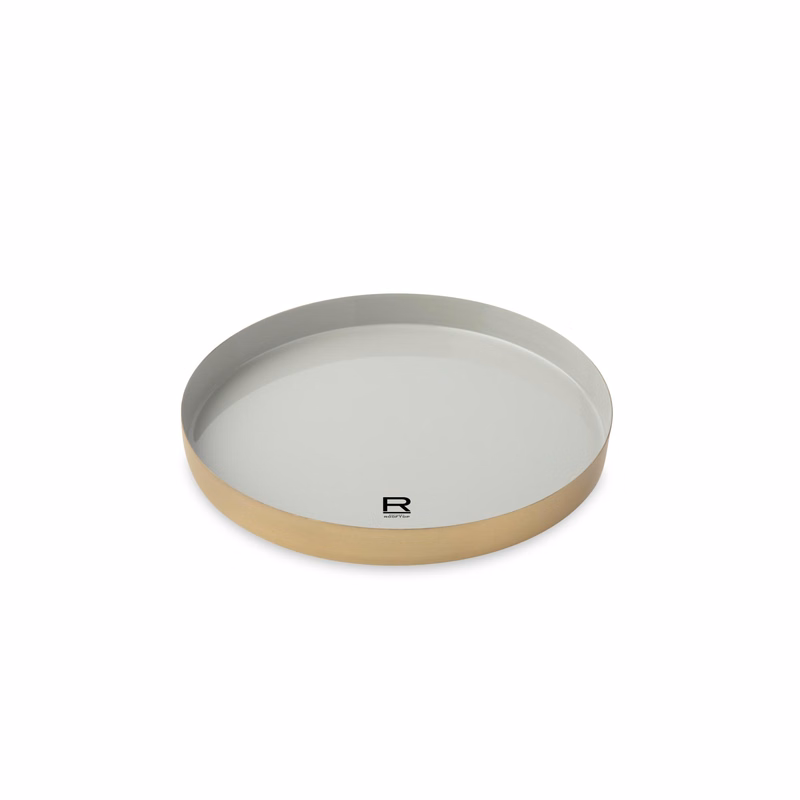 Be Home® Luxe Round Enamel Tray