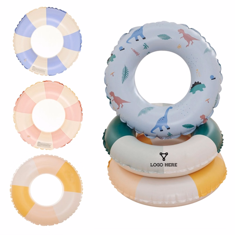 MOQ 50 Durable 23 Inch PVC Inflatable Pool Float Ring For Kids